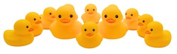 DUCKS Утята набор из 12 штук ВЕСЕЛЫЙ ПОДАРОЧНЫЙ ГОЛОСОВИК
