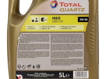 TOTAL INEO LONG LIFE 5W30 5L + МАСЛЯНЫЙ ФИЛЬТР OE650/1