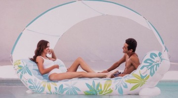 INDEX INDUSTRY INDUSTRY МАТРАС С НАВЕСОМ НАД ВОДОЙ ДЛЯ БАССЕЙНА НА ДВУХ ЧЕЛОВЕК 224 см