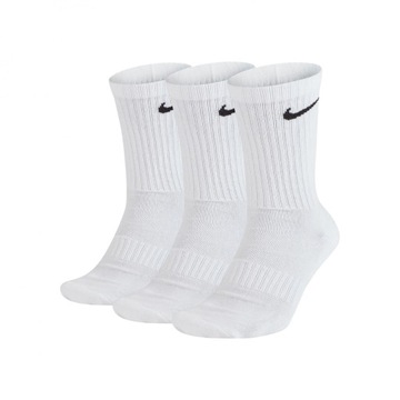 NIKE SKARPETY DŁUGIE SPORT r.34-38 BIAŁE 3PAK HIT