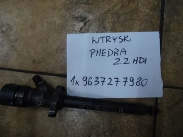 PHEDRA 2.2HDI VSTŘIKOVAČE VSTŘIKOVACÍ TRYSKA 9637277980