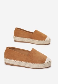 Born2Be Camelowe Espadryle damskie 39 Ekozamsz