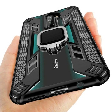ETUI HYBRID RING do XIAOMI REDMI NOTE 8 PRO +SZKŁO