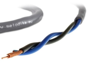 MELODIKA MDSC1515G GUNMETAL KABLE GŁOŚNIKOWE KONFEKCJA OFC 4N 1,5m PARA