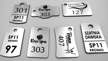 БРЕЛКИ для отеля ДВУХСТОРОННИЕ НОМЕРА 10 ШТ.