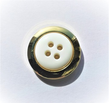 Guzik Stopka Guziki 23mm Złoty Perła Gold Żakiet