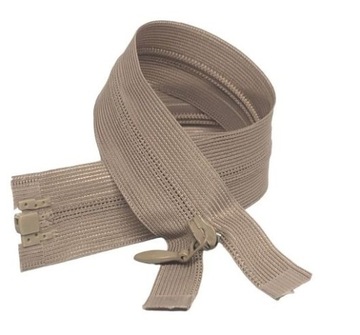 Zamek kryty rozdzielczy zimny beżowy 45cm