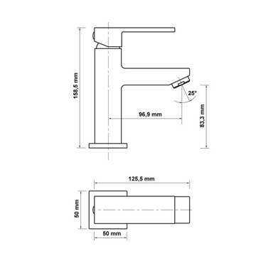 ПОДСТАВОЧНАЯ ХРОМИРОВАННАЯ РАКОВИНА FAPPER HAGSER ULVA