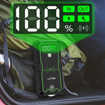 JUMP STARTER BOOSTER STARTER POWERBANK ДЛЯ АВТОМОБИЛЯ 2500A 12V UTRAI PRO