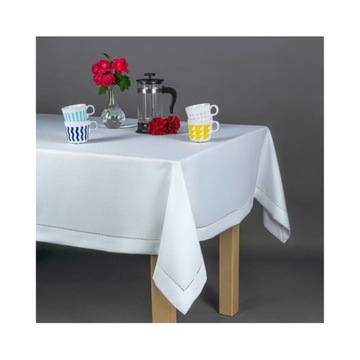 Скатерть белая мережка 140х320.