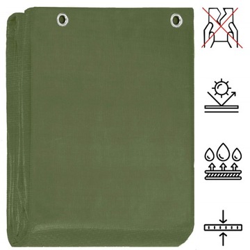 КАРПЕТ 6x9м ЗЕЛЕНЫЙ УСИЛЕННЫЙ 120G ПРОЧНОЕ ПОКРЫТИЕ ТОЛЩАЯ ПЛАСТИНА