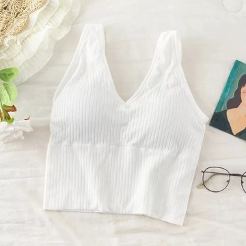 SVOKOR Укороченный топ с резьбой, однотонная бретелька, сексуальный