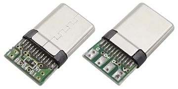 Разъем USB-C USB2.0 HighSpeed ​​480 Мбит/с с припаянной крышкой кабеля