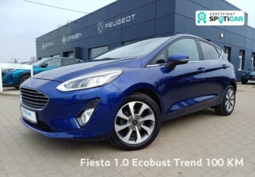 Ford Fiesta VIII Hatchback 3d 1.0 EcoBoost 100KM 2018 Ford Fiesta 64 1.0 EcoBoost Trend 100 KM I wl. Benzyna 100KM