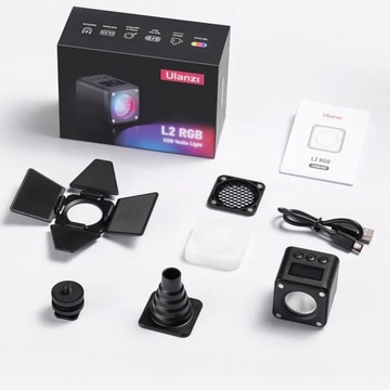 МИНИАТЮРНАЯ СВЕТОДИОДНАЯ ВИДЕОЛАМПА ULANZI L2 RGB