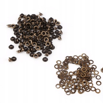 Oczka metalowe kaletnicze 4 mm 100 sztuk