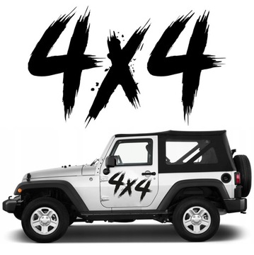NAKLEJKA NA AUTO JEEP 4X4 OFF ROAD 48X30cm