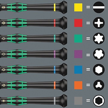 ТОЧНЫЕ ОТВЕРТКИ ДЛЯ МОДЕЛИРОВАНИЯ WERA MINI CASE 12 EL SCREWDRIVE CASE