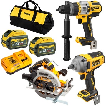 DEWALT ZESTAW COMBO 18V DCK324T2 KLUCZ PILARKA WKRETARKA 2x6,0Ah FLEXVOLT