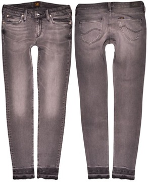 LEE spodnie SKINNY grey jeans SCARLETT _ W29 L31