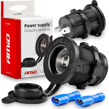 DODATKOWE GNIAZDO ZAPALNICZKI DO ZABUDOWY 12V 24V