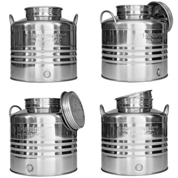 Тумблер из нержавеющей стали объемом 30 литров с краном для чистой воды и сока