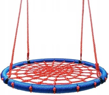 КАЧЕЛИ ГНЕЗДО АИСТА 120см до 150кг STRONG N из толстых веревок