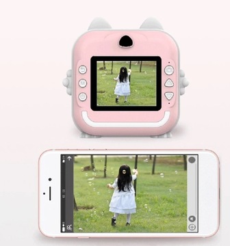 DRUKUŚ ЦИФРОВАЯ ЖК-КАМЕРА МГНОВЕННОГО СОХРАНЕНИЯ С ПРИНТЕРОМ ДЛЯ ДЕТСКИХ ИГРОВЫХ РОЛИКОВ