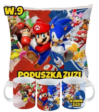 НАБОР ПОДУШЕК SUPER MARIO SONIC, ПОДАРОК