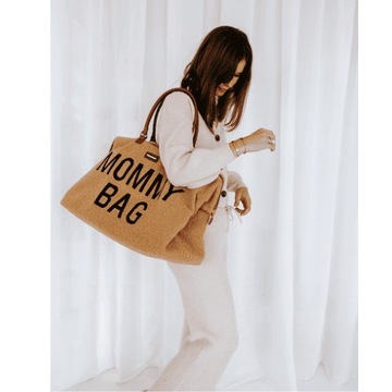 ДЕТСКАЯ БОЛЬШАЯ ВМЕСТИТЕЛЬНАЯ СУМКА ДЛЯ МАМЫ TEDDY BEAR Caramel