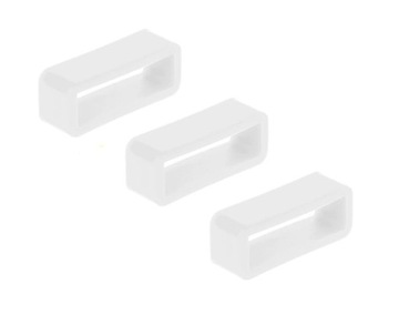 3 x Szlufka Sylikonowa Biała 22 mm Uniwersalna
