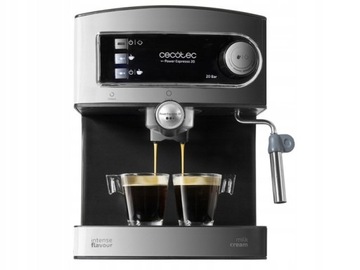 Kolbowy ekspres ciśnieniowy Cecotec Power Espresso 20 850 W srebrny/szary