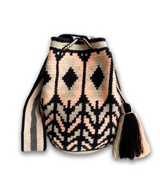 RĘCZNIE PLECIONA DAMSKA TOREBKA WOREK CARMEN