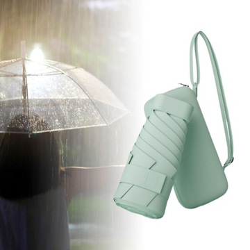 Parasol podróżny Wodoodporny mini parasol na kolor zielony