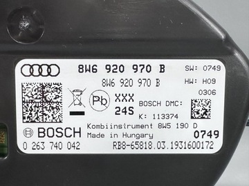 AUDI A5 F5 II 8W PŘÍSTROJOVÁ DESKA BUDÍKY 2.0TFSI 8W6920970B