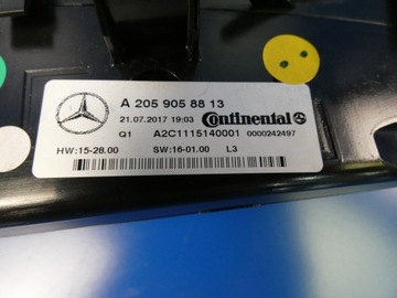MERCEDES C W205 W253 GLC PANEL KLIMATIZACE VENTILACE