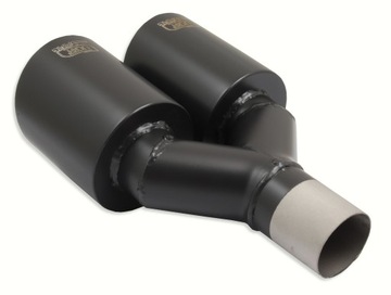 Наконечник глушителя, двойной круглый, 2x 100 мм.