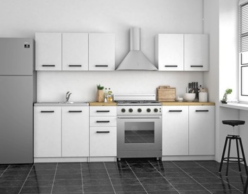 MEBLE KUCHENNE KOMPLET SZAFKI = BIEL + DĄB ARTISAN