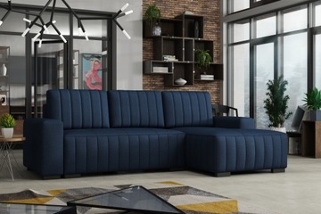 rogówka PANAMA na drewnianych nogach sofa salon