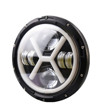 СВЕТОДИОДНАЯ КОЛЬЦЕВАЯ ФАРА ДХО МОТОЦИКЛА HARLEY 7 ДЮЙМОВ