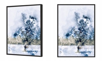 КАРТИНА-ПОСТЕР В РАМКЕ 53х73 см Акварель P1662