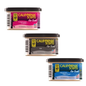 3x CALIFORNIA CAR SCENTS ICE NEW CAR CHERRY