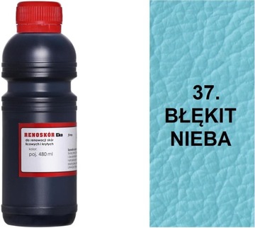 BŁĘKIT NIEBA 37 BARWNIK RENOSKÓR SPRAWDZONA FARBA DO MALOWANIA SKÓRY G12-85