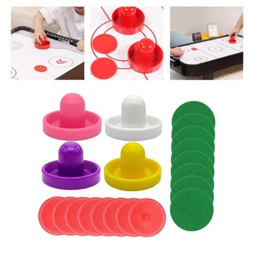 1 комплект мини-толкателей для аэрохоккея и шайб для аэрохоккея с фетровыми воротами, стиль G