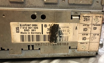 VW GOLF IV РАДИО 3B0035191D