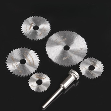 РЕЖНЫЕ ДИСКИ ДИСКИ ДЛЯ СВЕРЛ 5 шт. + ПЕРЕХОДНИК