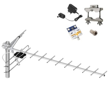 Antena kierunkowa Dipol 19RW 21-48 DVB-T2 UHF 14dB