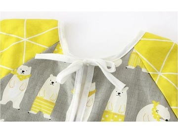 Дышащий фартук-нагрудник с рукавами для BLW