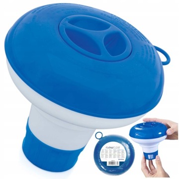 BASENOWY DOZOWNIK CHEMII DO BASENU CHLORU TABLETEK PŁYWAK BESTWAY 58210