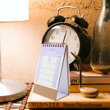 Desk Calendar Desk Calendar Ornament Stand Up Flip Calendar Decor Desktop